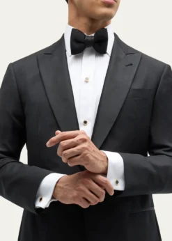 Jan LeslieMen's 18K Rose Gold Mother Of Pearl and Diamond Tuxedo Studs