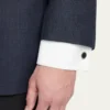 Jan LeslieMen's Round Black Onyx Cufflinks