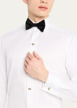 Jan LeslieMen's Sterling Silver Bee Tuxedo Stud Set