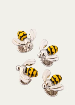 Jan LeslieMen's Sterling Silver Bee Tuxedo Stud Set