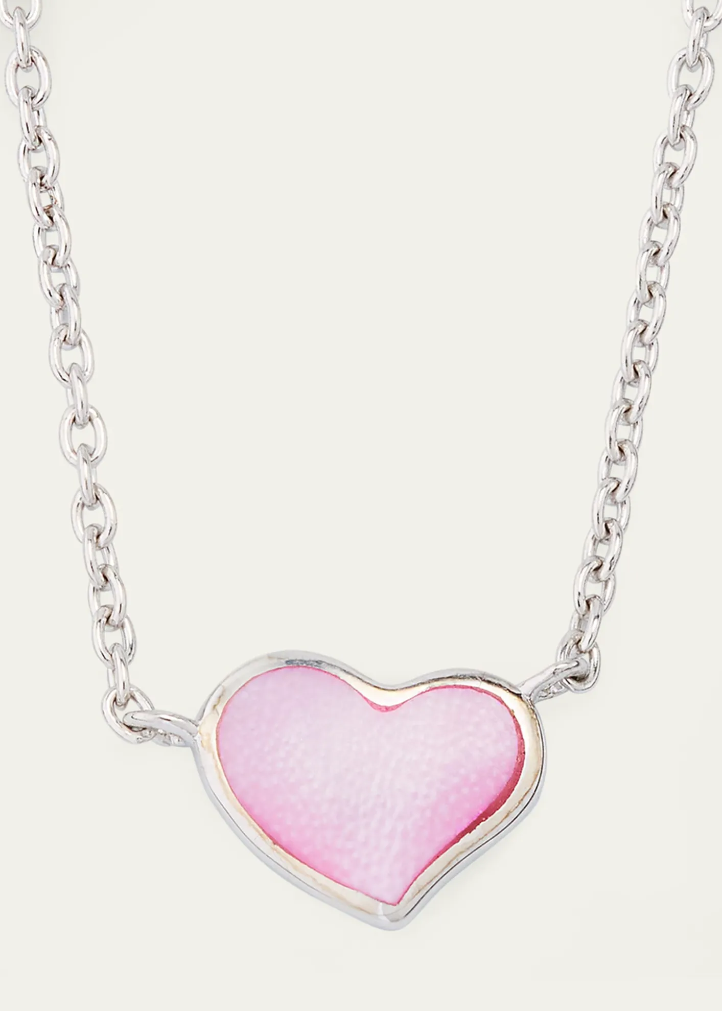 Jan LeslieMother-of-Pearl Single Heart Necklace