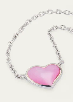 Jan LeslieMother-of-Pearl Single Heart Necklace
