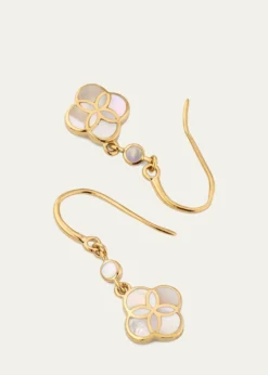 Jan LesliePetal Gemstone Drop Earrings