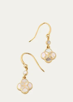 Jan LesliePetal Gemstone Drop Earrings