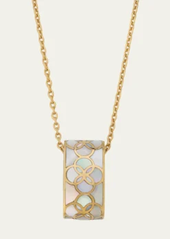 Jan LesliePetal Mother of Pearl Pendant Necklace