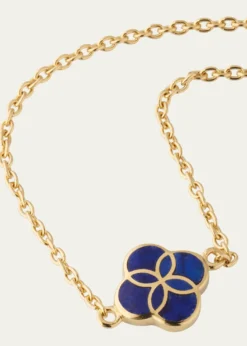 Jan LeslieSingle Petal Gemstone Station Necklace