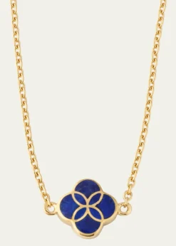 Jan LeslieSingle Petal Gemstone Station Necklace