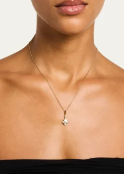 Jan LeslieSingle Petal Mother of Pearl Drop Necklace