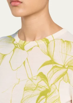 Jason Wu CollectionShadow Floral Merino Wool Crewneck Sweater