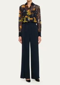 Jason Wu CollectionShadow Floral Crepe De Chine Button-Down Shirt