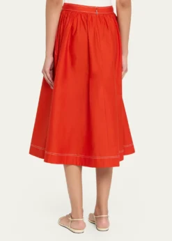 Jason Wu CollectionStretch Cotton Midi Skirt
