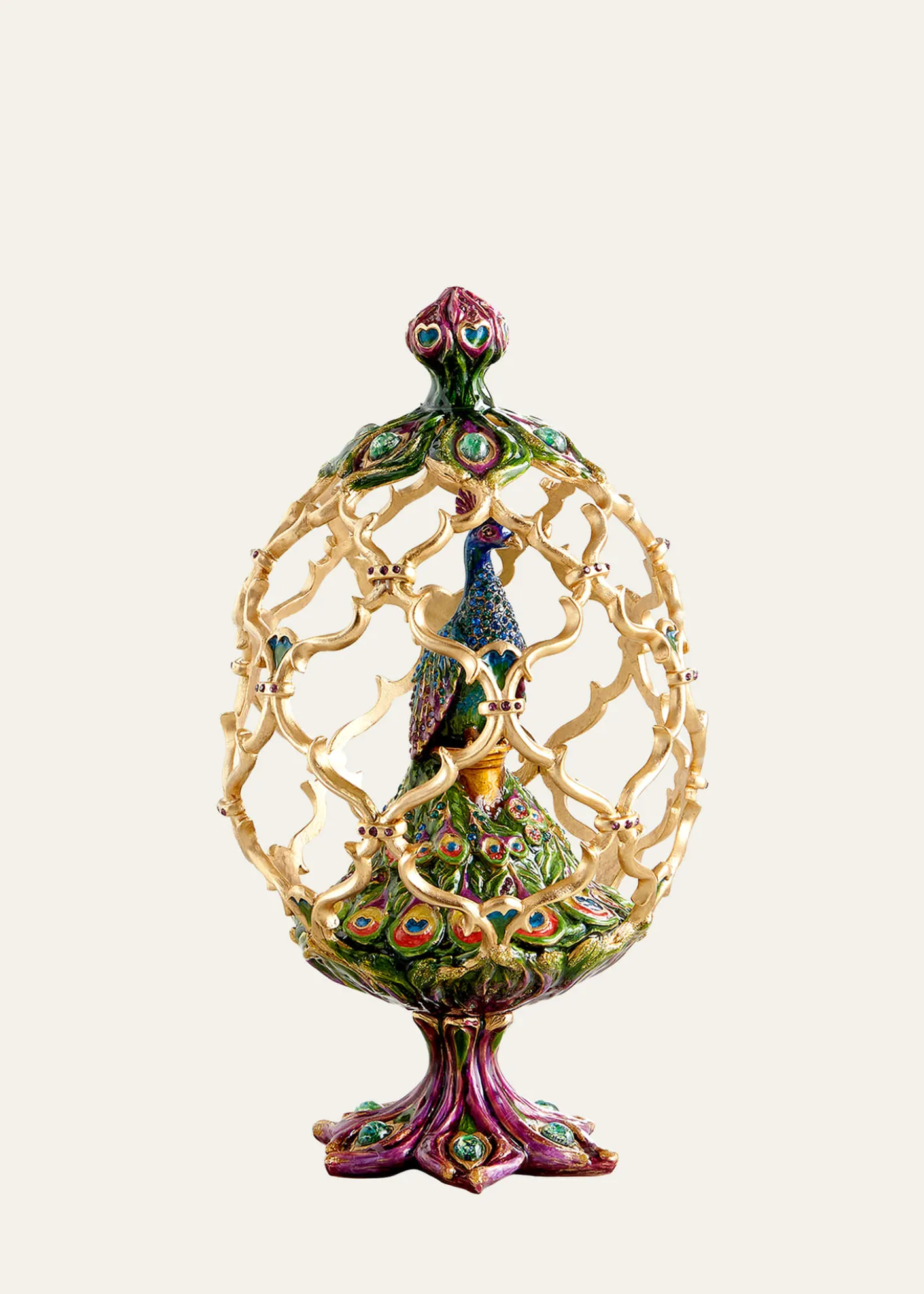 Jay StrongwaterDecorative Peacock Egg