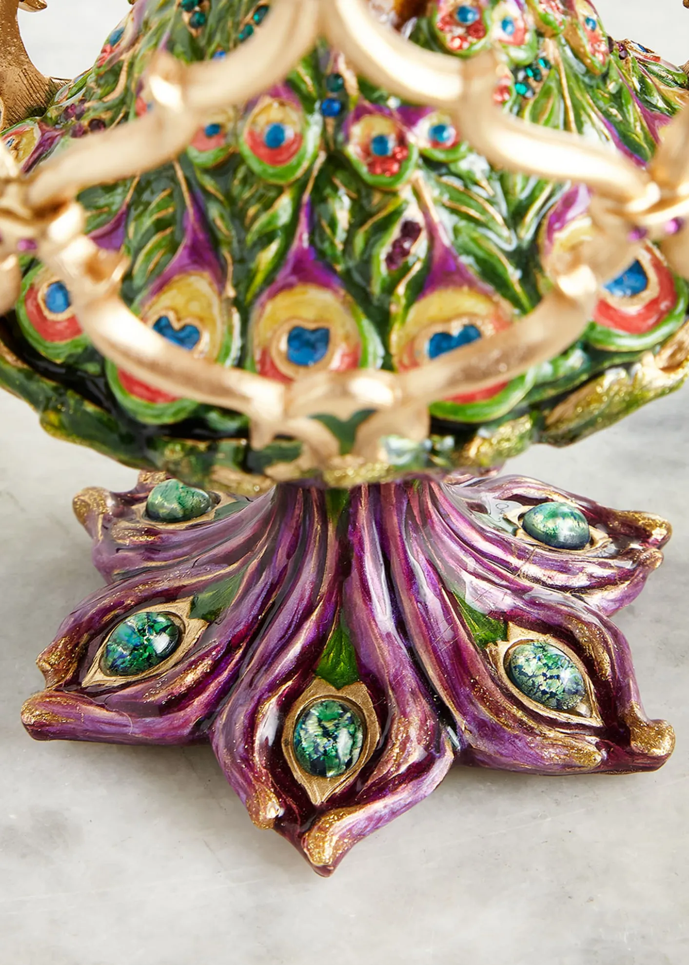 Jay StrongwaterDecorative Peacock Egg