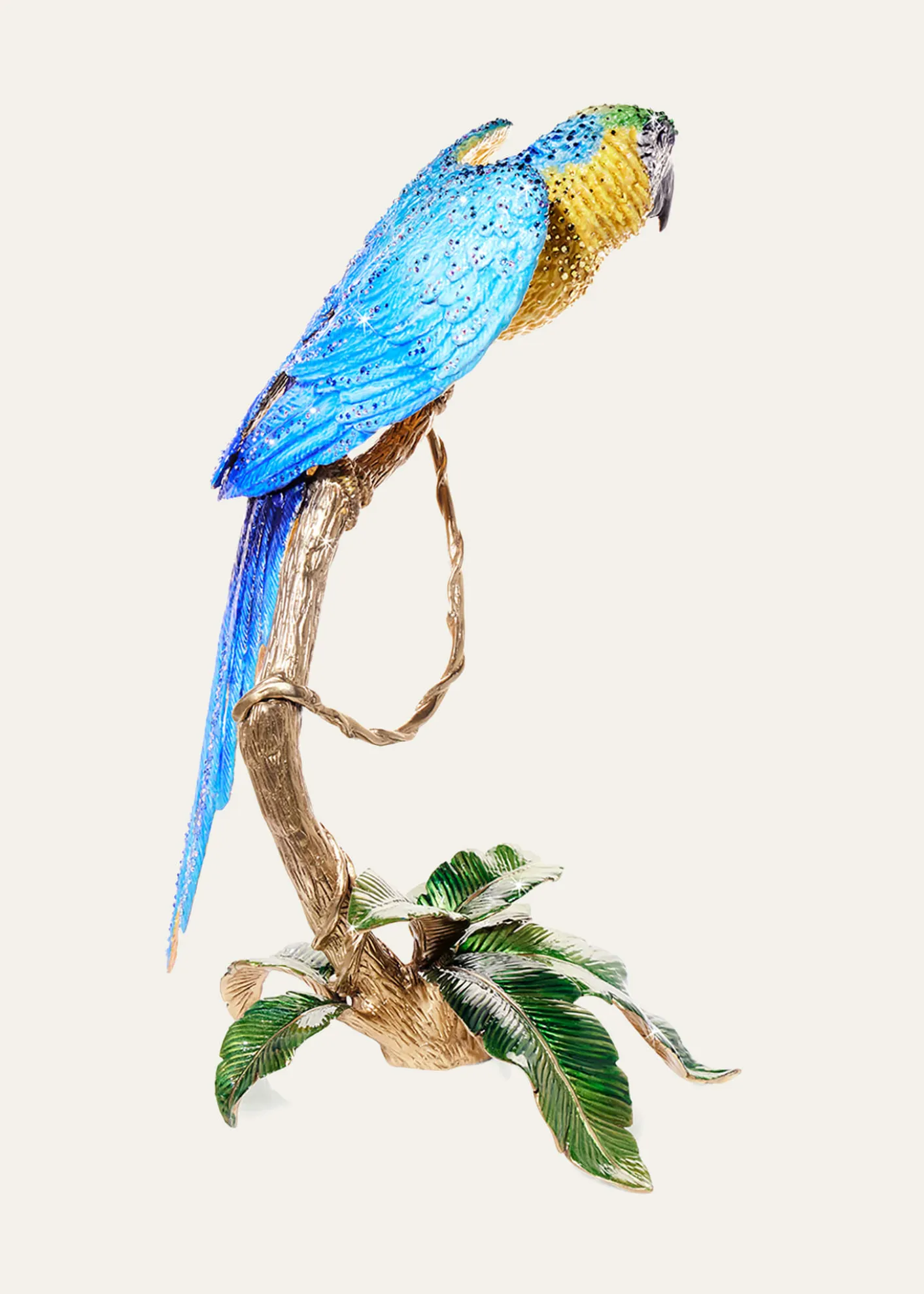 Jay StrongwaterHand-Painted Skyler Blue Macaw Figurine