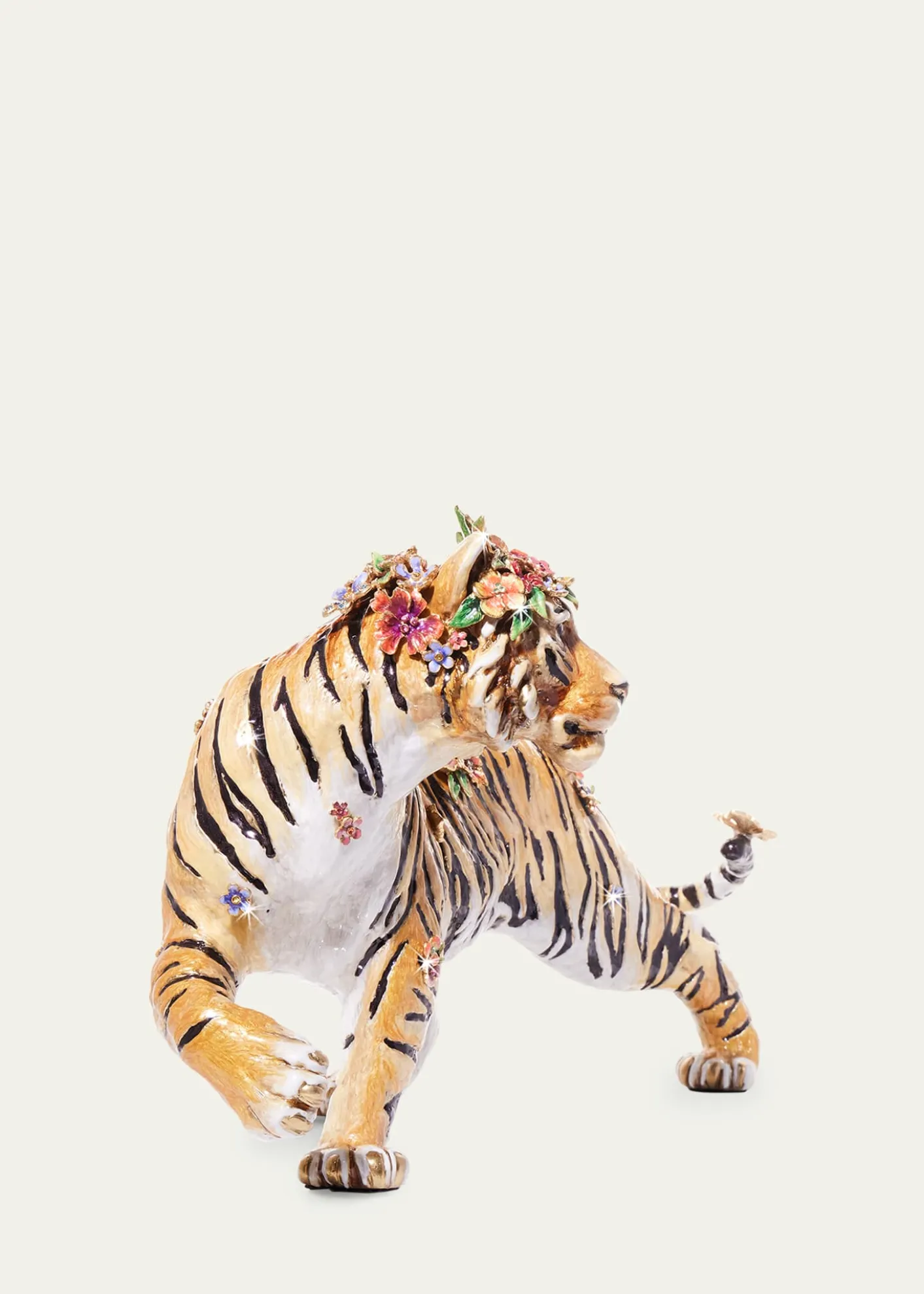 Jay StrongwaterTiger with Flower Crown Figure