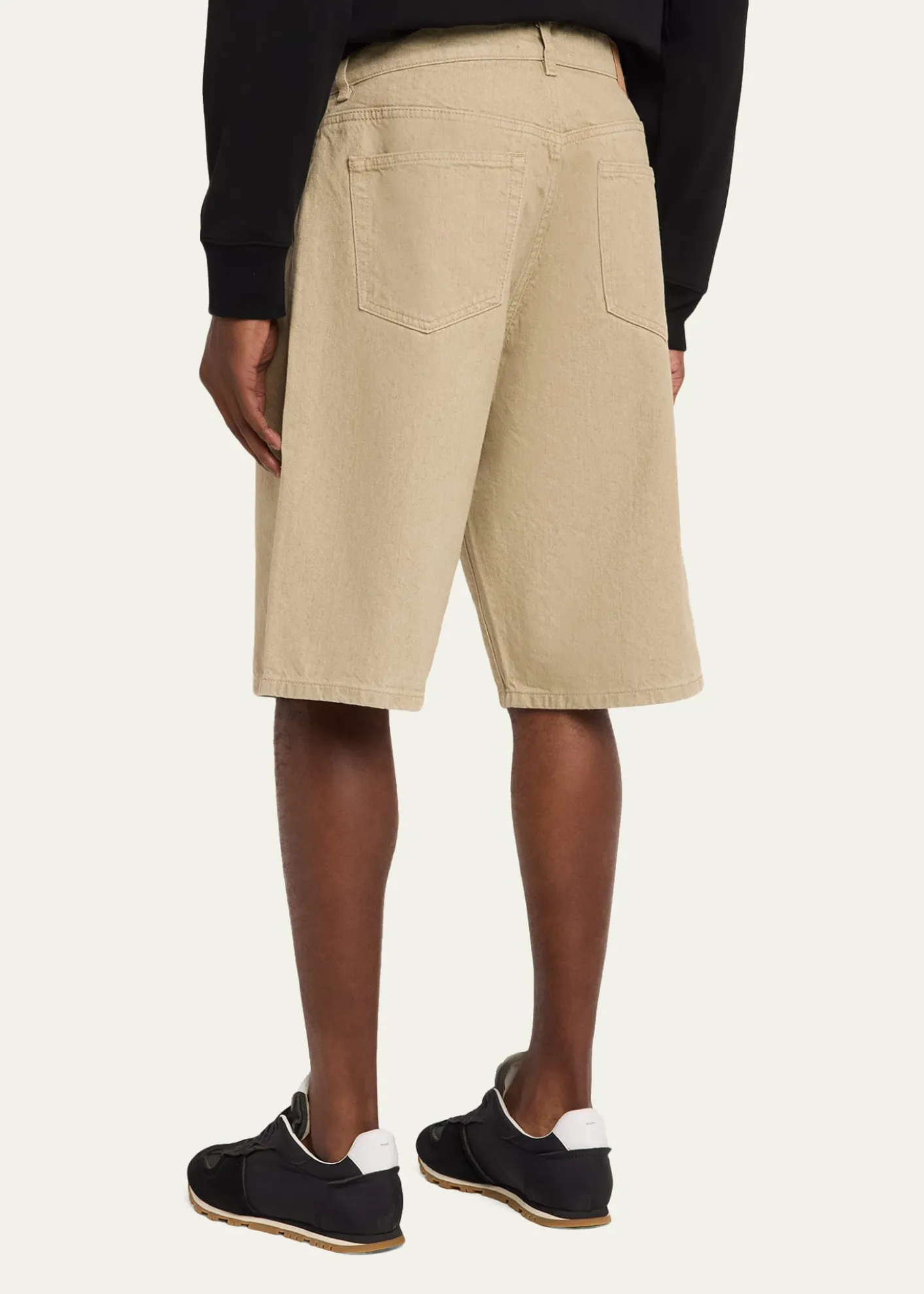 JeanericaMen's Wide-Leg Denim Shorts