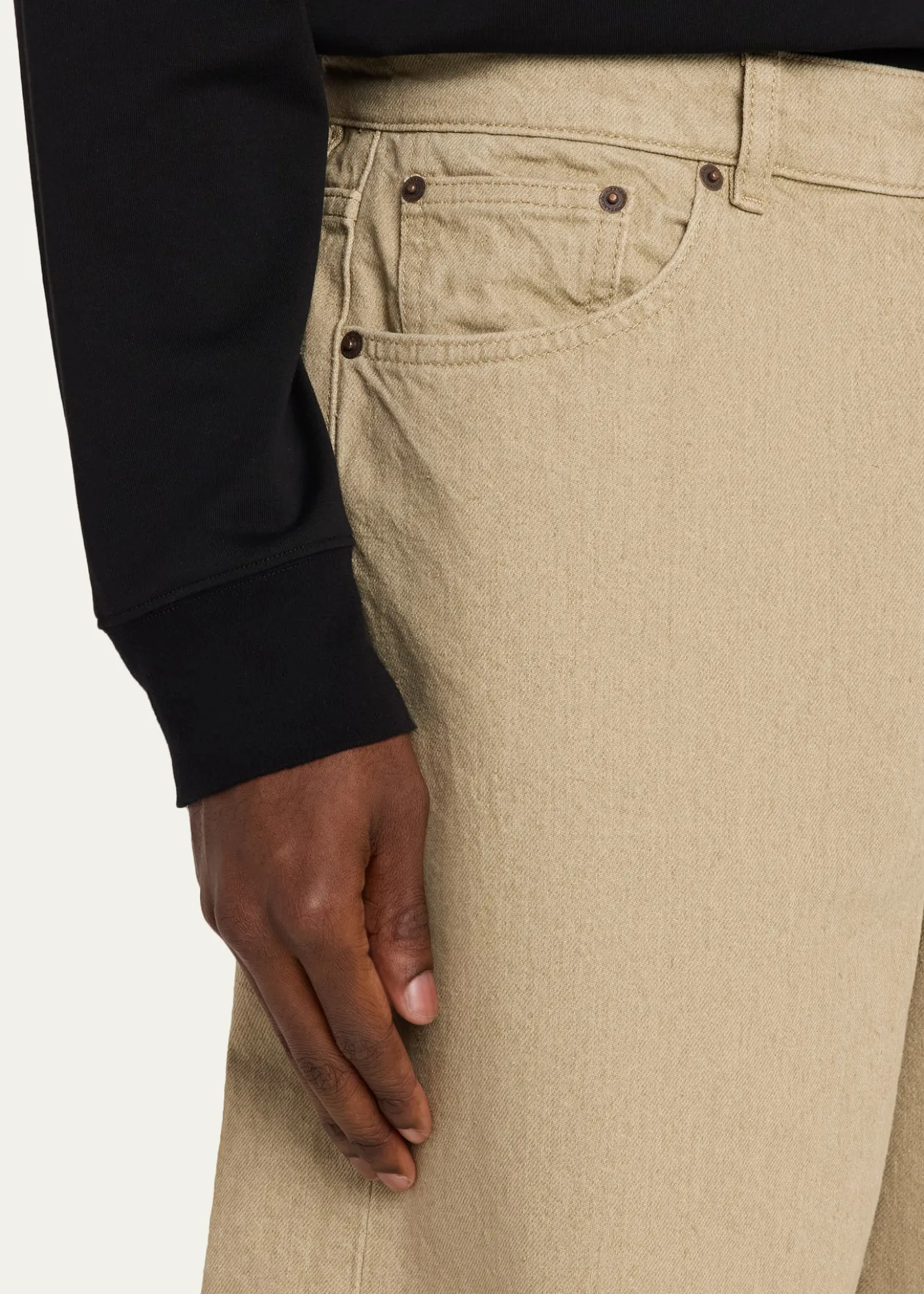 JeanericaMen's Wide-Leg Denim Shorts