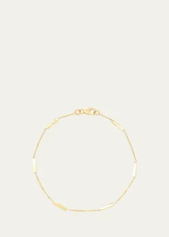 Jennifer Meyer18K Bar By-the-Inch Bracelet on 14k Chain
