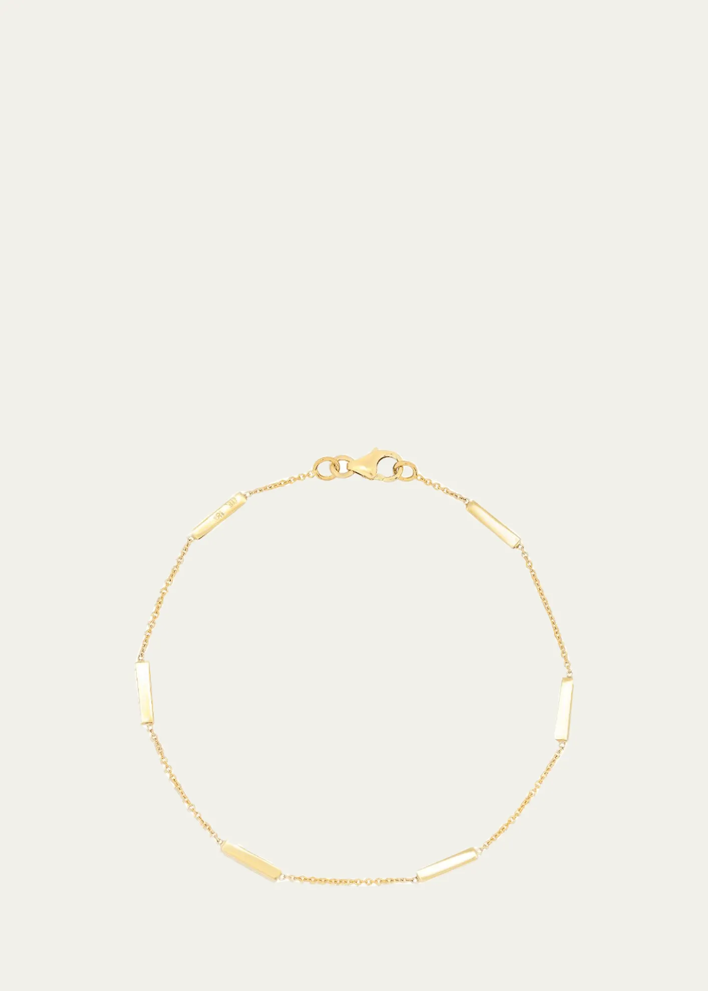 Jennifer Meyer18K Bar By-the-Inch Bracelet on 14k Chain