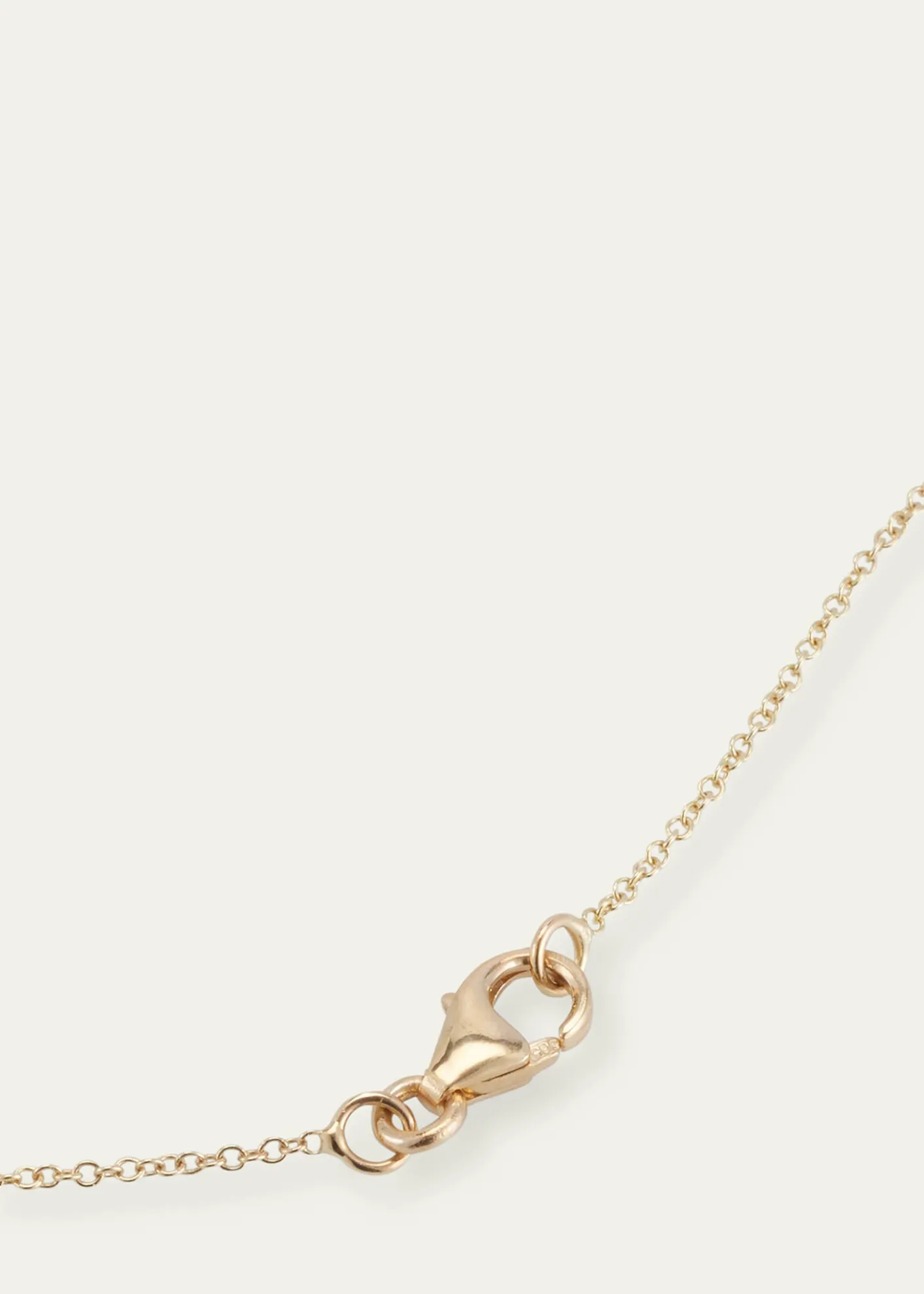 Jennifer Meyer18k Gold Mini Wishbone Chain Bracelet on a 14k Chain