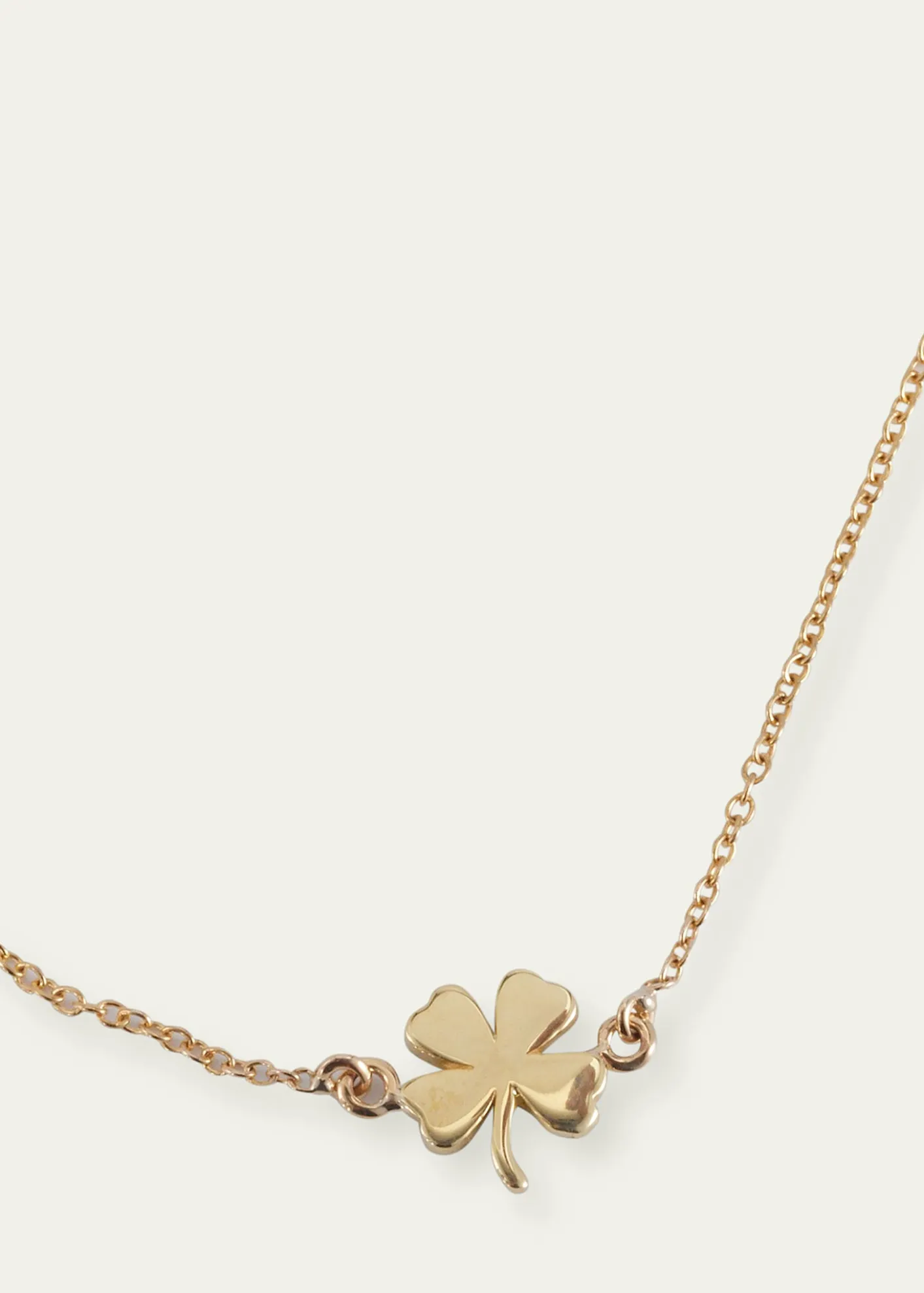 Jennifer Meyer18k Yellow Gold Mini Clover Chain Bracelet