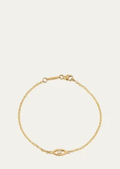 Jennifer MeyerMini Open Evil Eye Bracelet with Diamond
