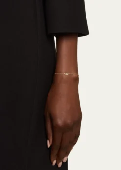 Jennifer MeyerMini Open Evil Eye Bracelet with Diamond