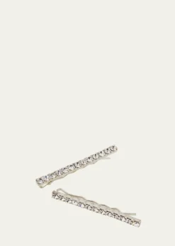 Jennifer BehrGwen Crystal Bobby Pins, Set of 2