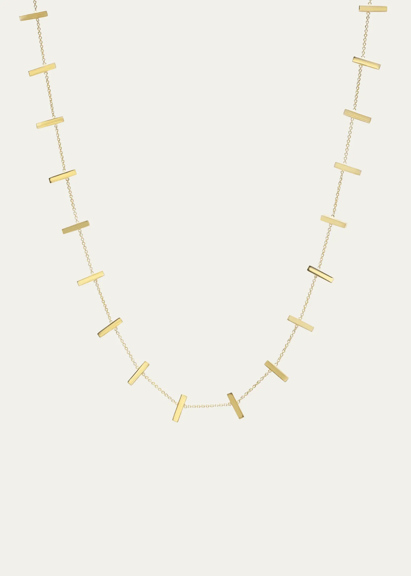 Jennifer MeyerCross Bar Necklace in Yellow Gold