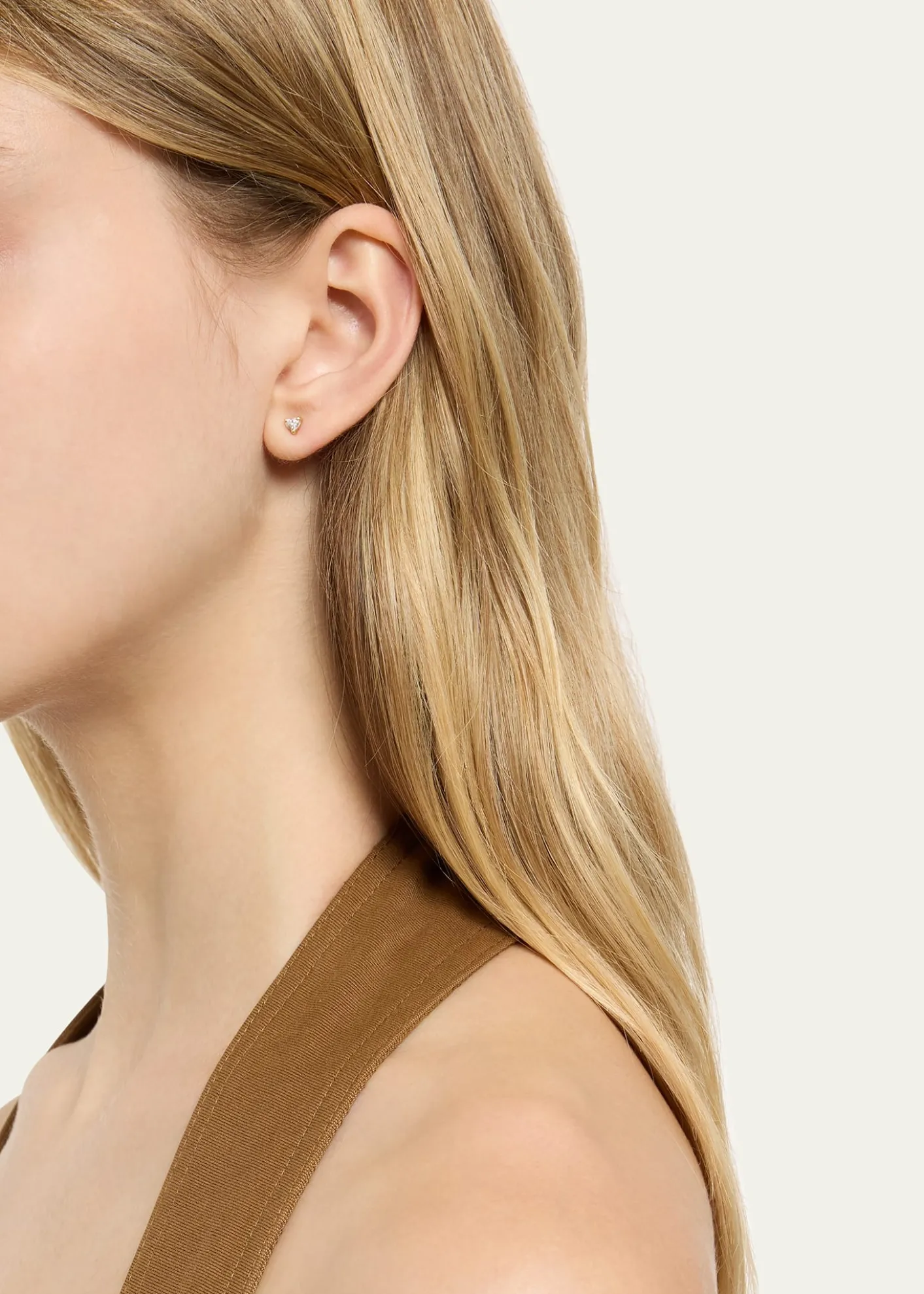 Jennifer MeyerHeart-Cut Diamond Stud Earring, Single