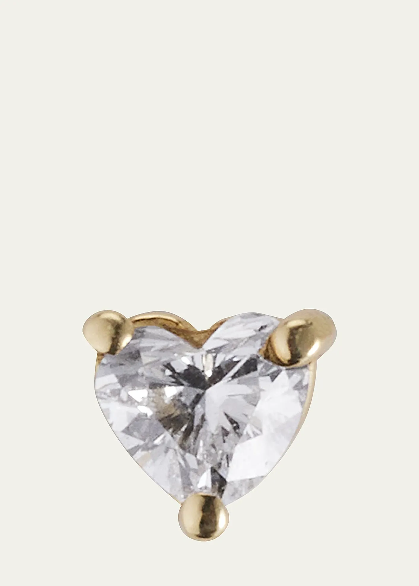 Jennifer MeyerHeart-Cut Diamond Stud Earring, Single