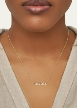 Jennifer Meyer18k Diamond Mama Necklace
