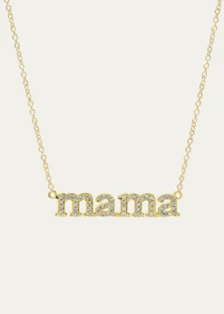 Jennifer Meyer18k Diamond Mama Necklace