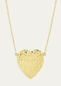Jennifer Meyer18k Hammered Heart Necklace