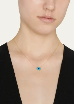 Jennifer Meyer18k Mini Evil Eye Necklace