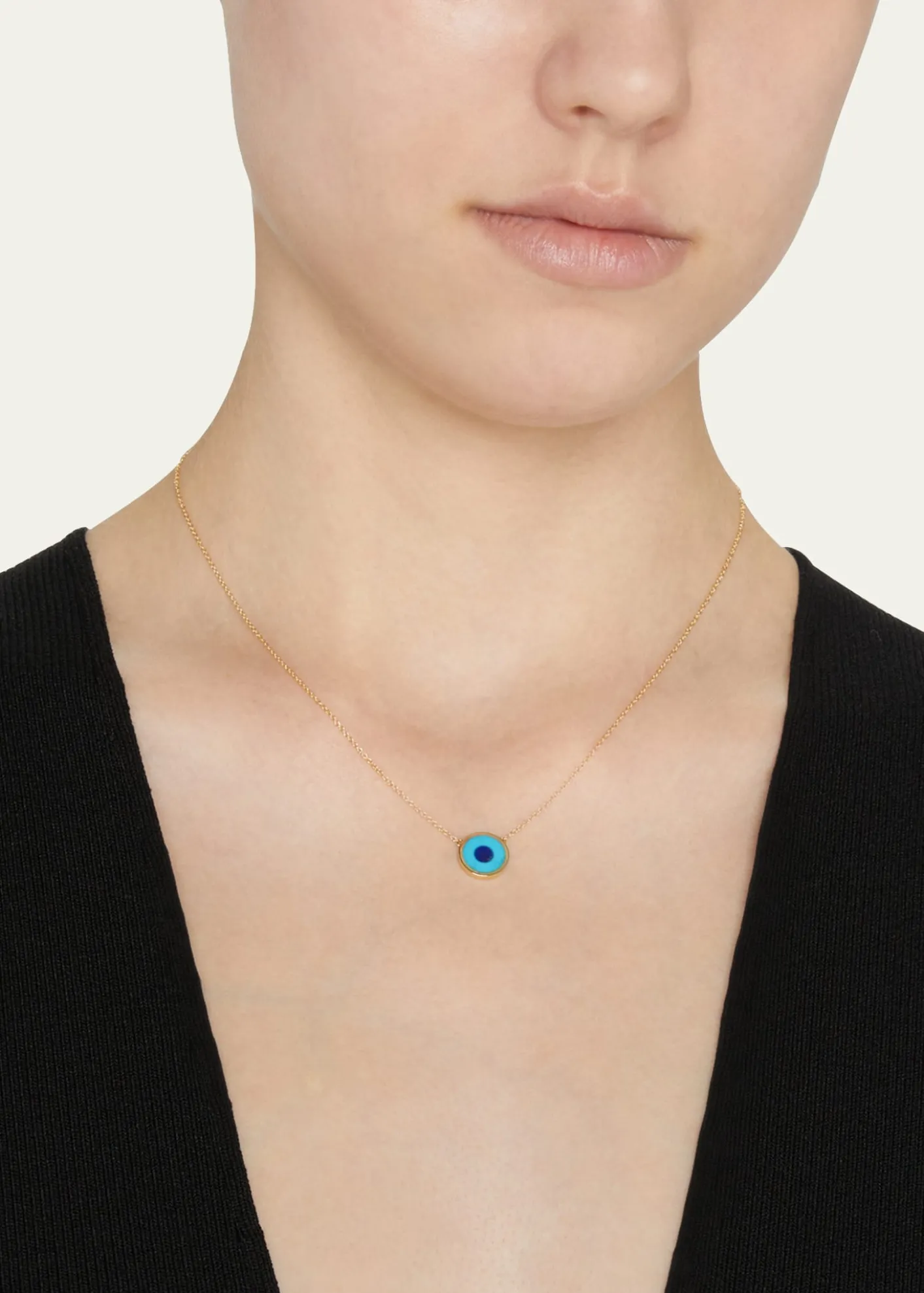 Jennifer Meyer18k Mini Evil Eye Necklace
