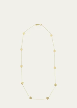 Jennifer Meyer18k Yellow Gold Hearts by The Inch Necklace