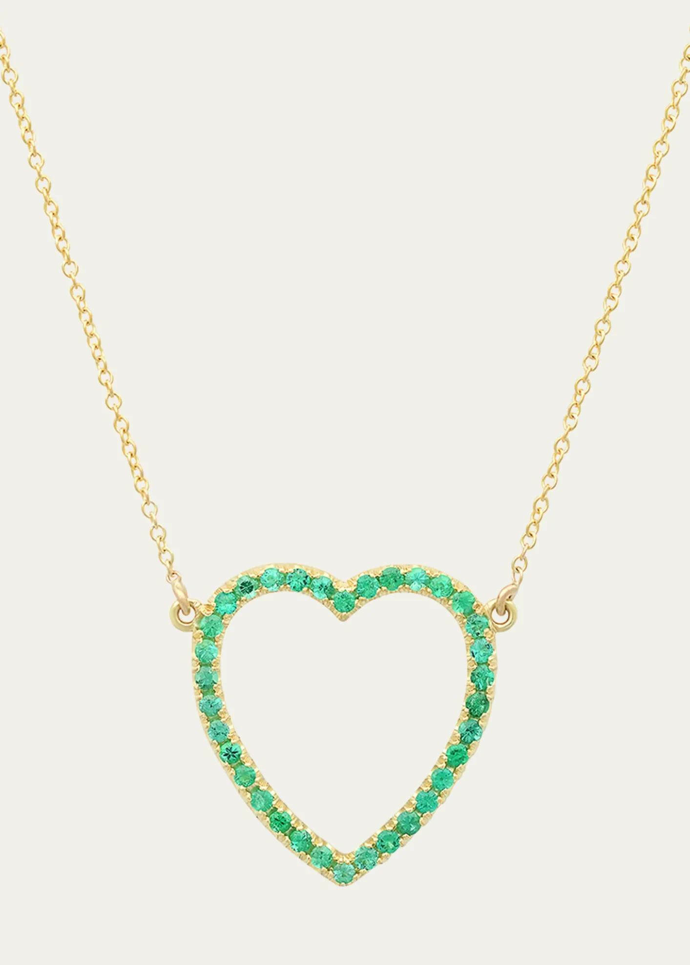 Jennifer MeyerLarge Open Heart Necklace