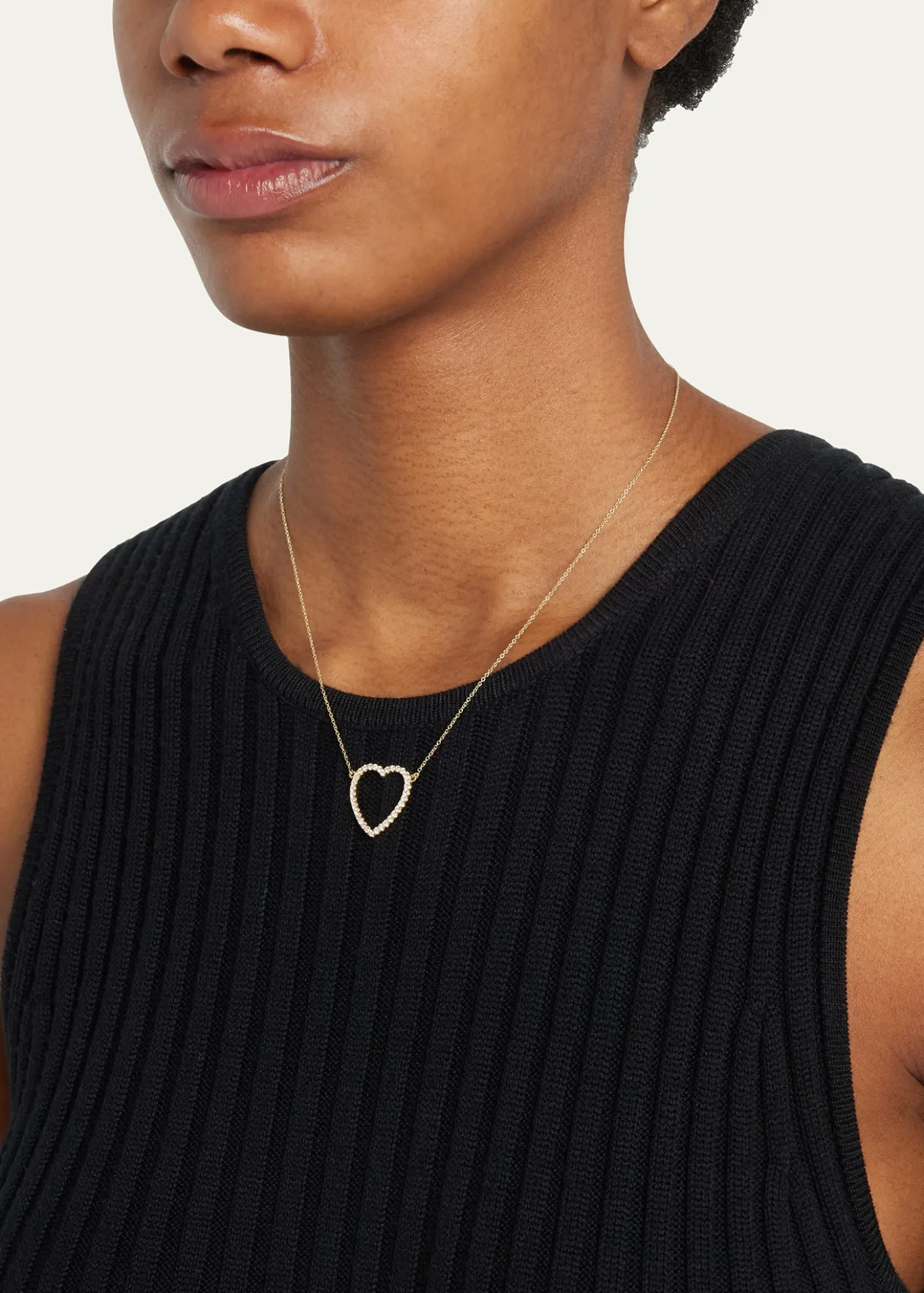 Jennifer MeyerLarge Open Heart Necklace