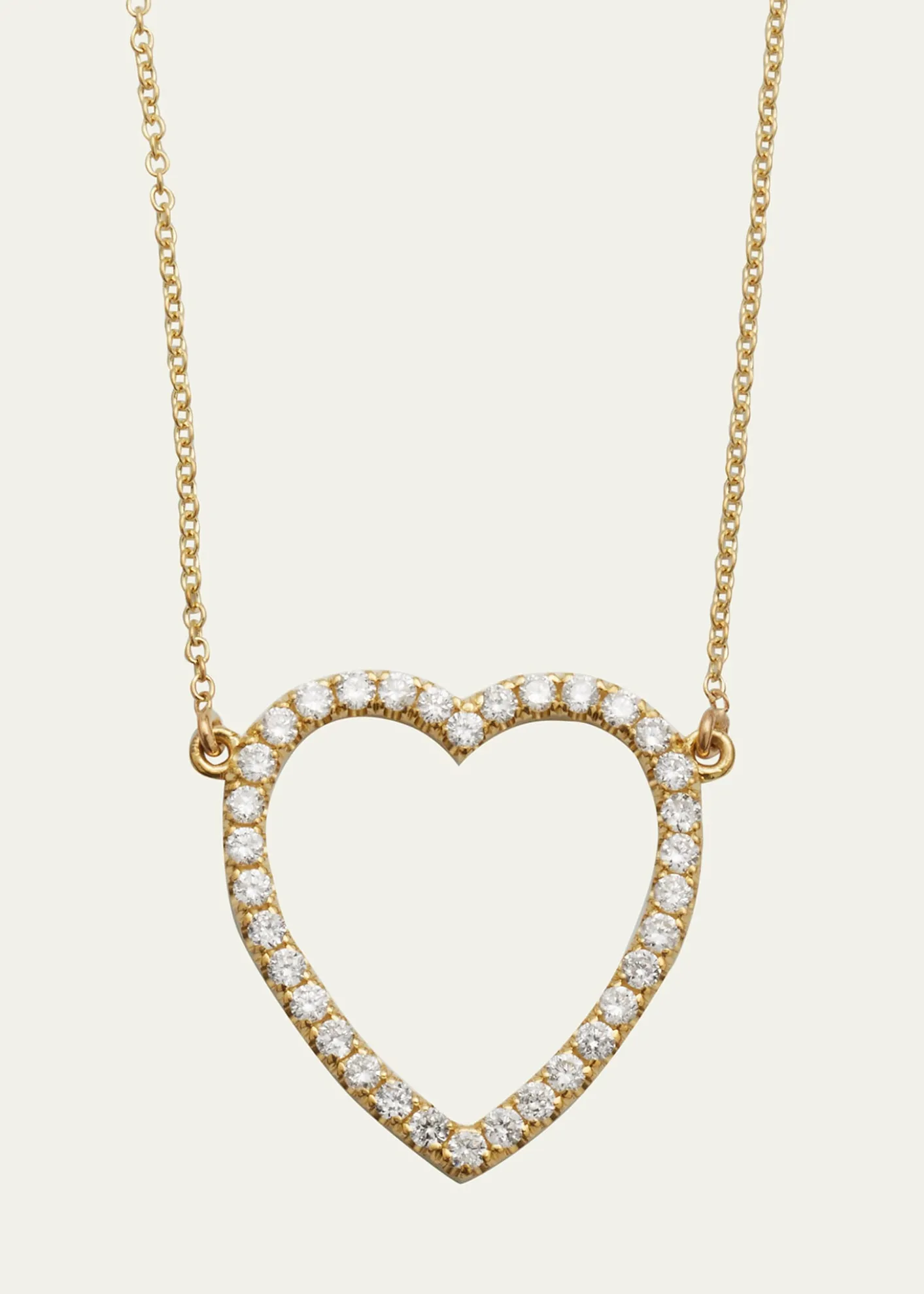 Jennifer MeyerLarge Open Heart Necklace