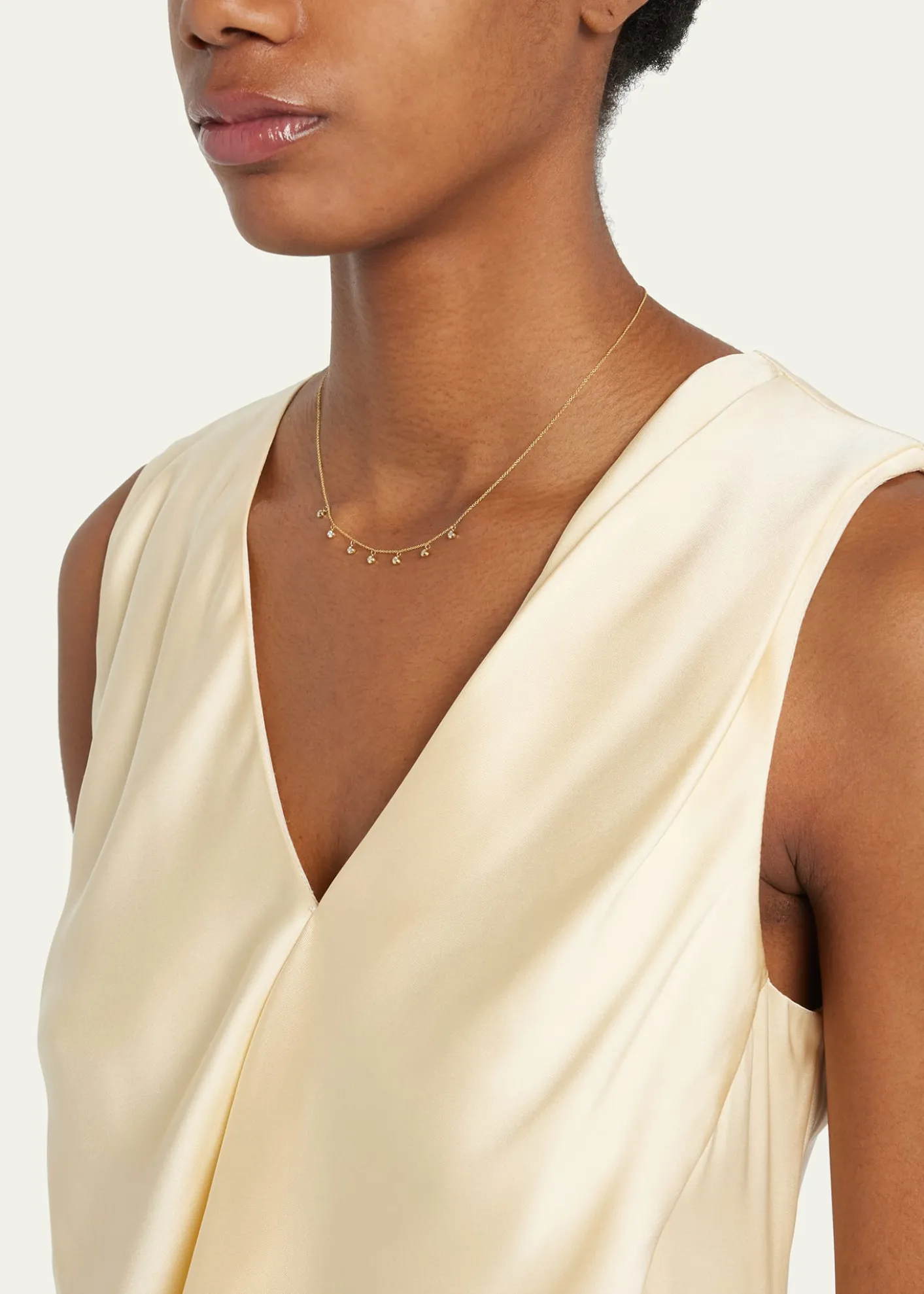 Jennifer MeyerMini 7-Bezel Dangle Necklace