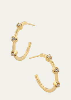 Jennifer MeyerSmall Diamond Hoop Earrings