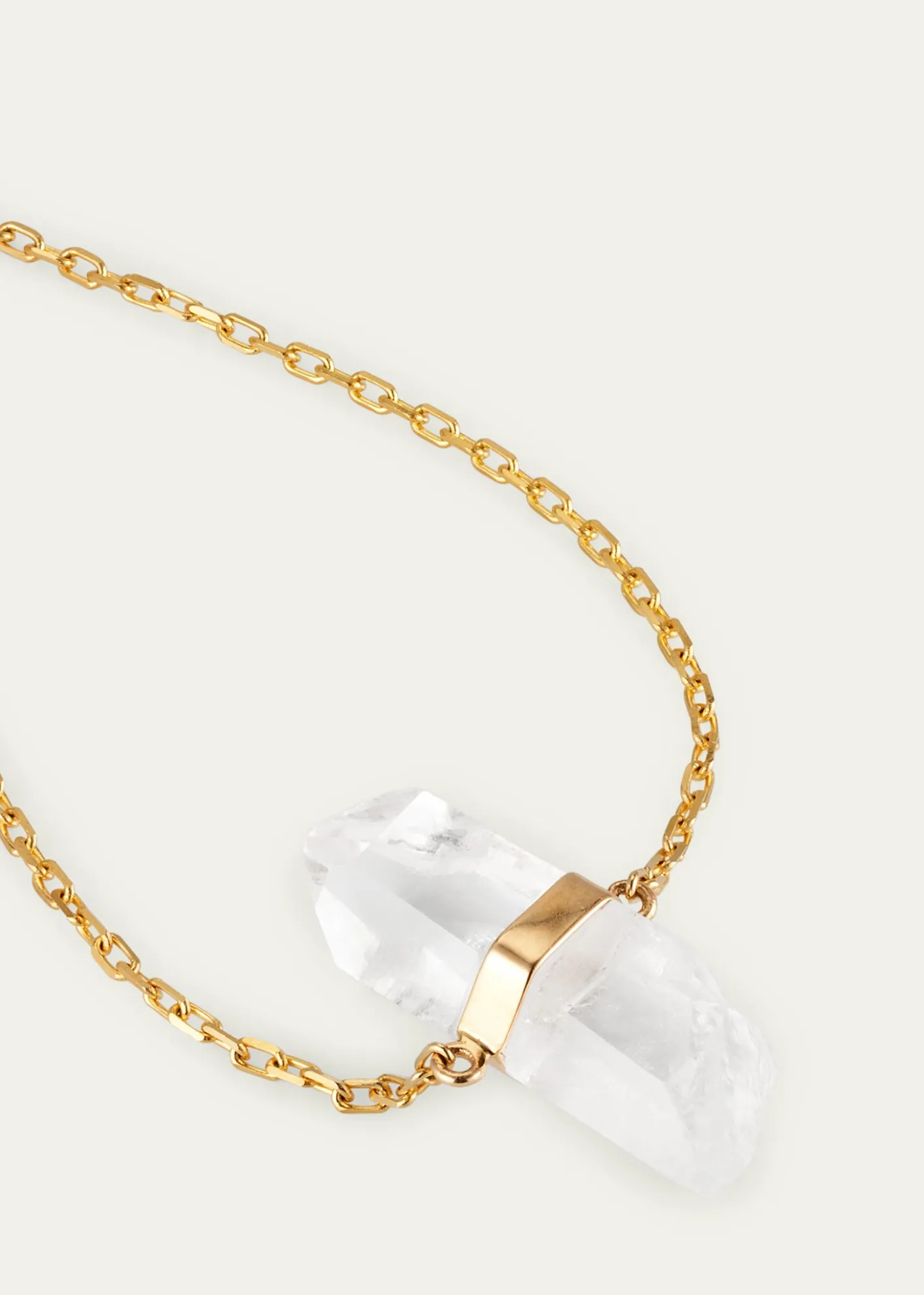 JIA JIACrystal Quartz Gold Chain Bracelet