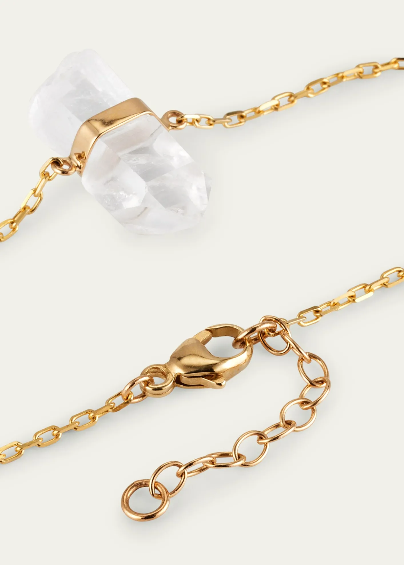 JIA JIACrystal Quartz Gold Chain Bracelet
