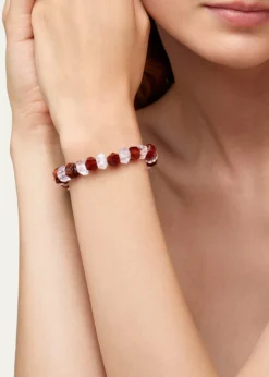 JIA JIAGaia Garnet & Kunzite Stretch Bracelet