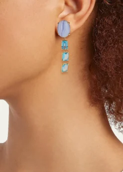 JIA JIA14K Blue Lace Dangle Earrings