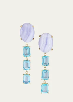 JIA JIA14K Blue Lace Dangle Earrings