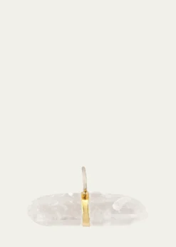 JIA JIA14K Crystal Quartz Bar Charm