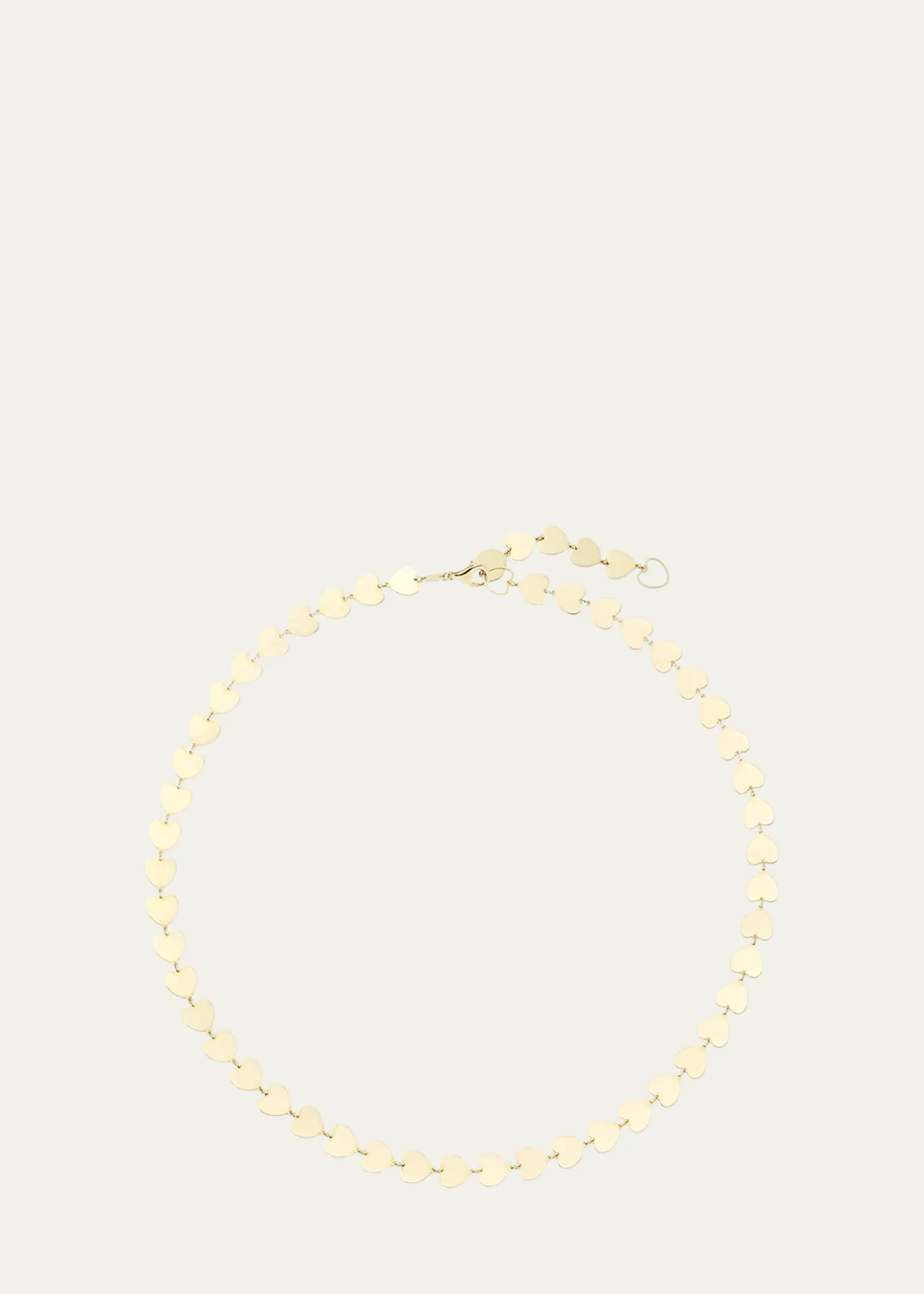 JIA JIA14K Gold Love Heart Chain Necklace