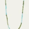 JIA JIA14K Green and Blue Apatite Necklace